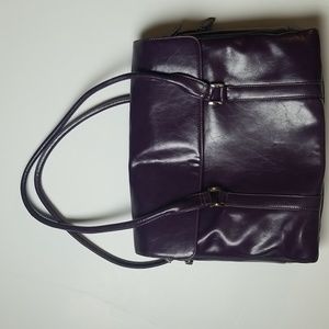 Buxton purple briefcase